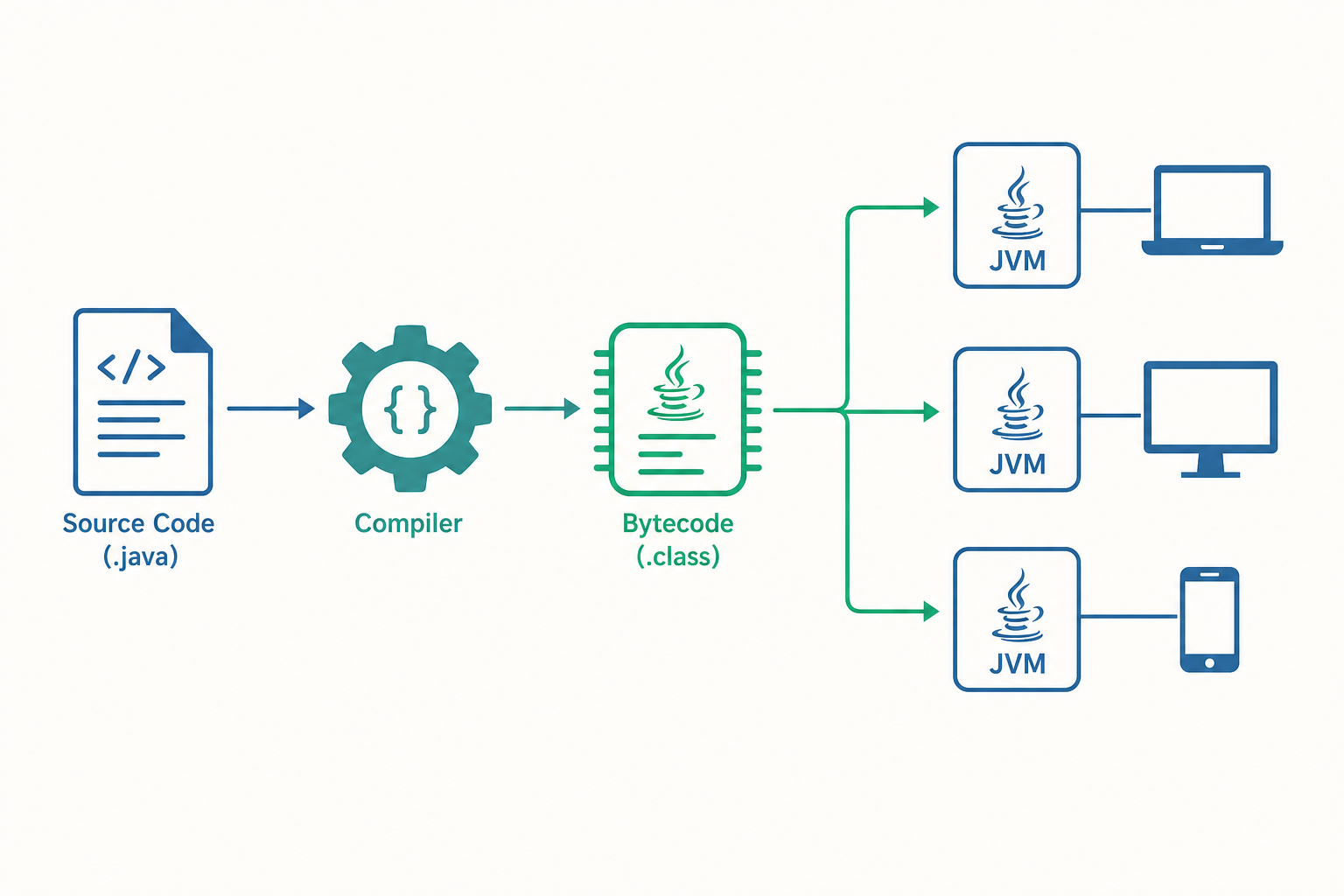 Java 入門與 JVM概念示意圖