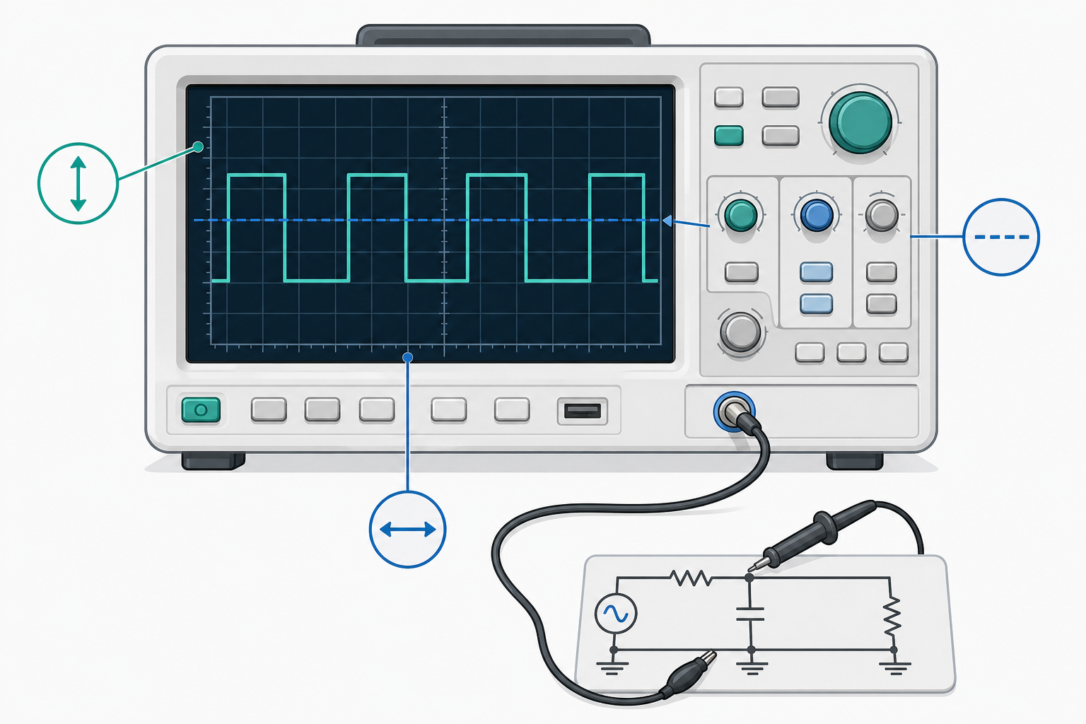 示波器示意圖